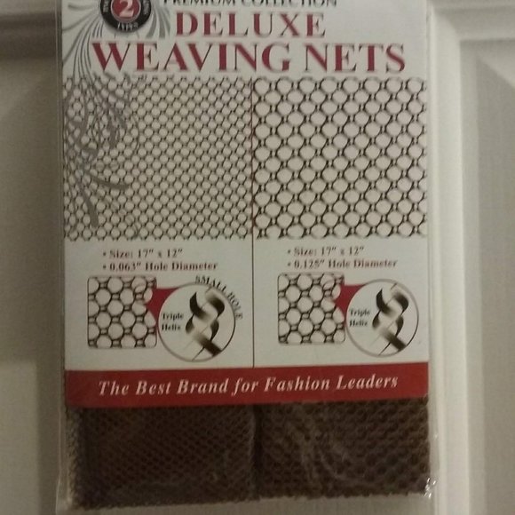 DONNA #22402, Brown Premium Collection Deluxe Weaving Nets, 2 pcs., NEW-Last ONE - Picture 1 of 5